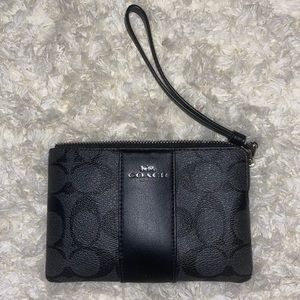 Retired Black Coach Signature Wristlet